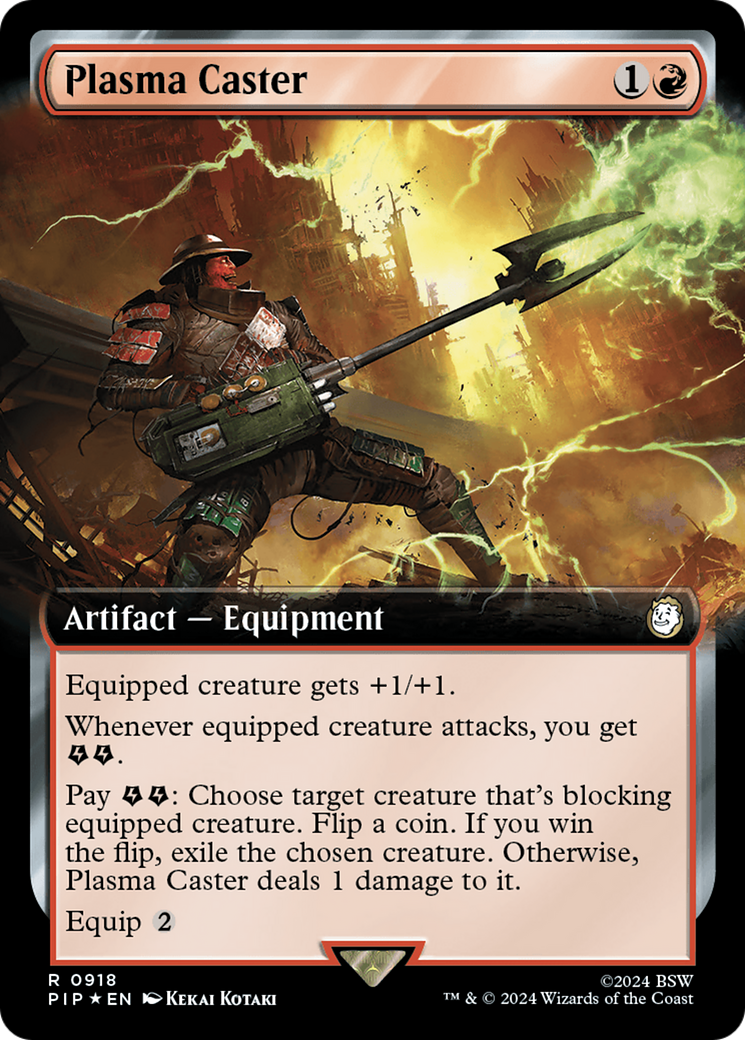 Plasma Caster (Extended Art) (Surge Foil) [Fallout] | Gamer Loot