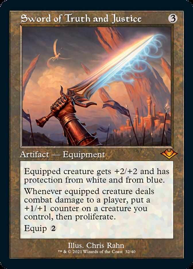 Sword of Truth and Justice (Retro Foil Etched) [Modern Horizons] | Gamer Loot