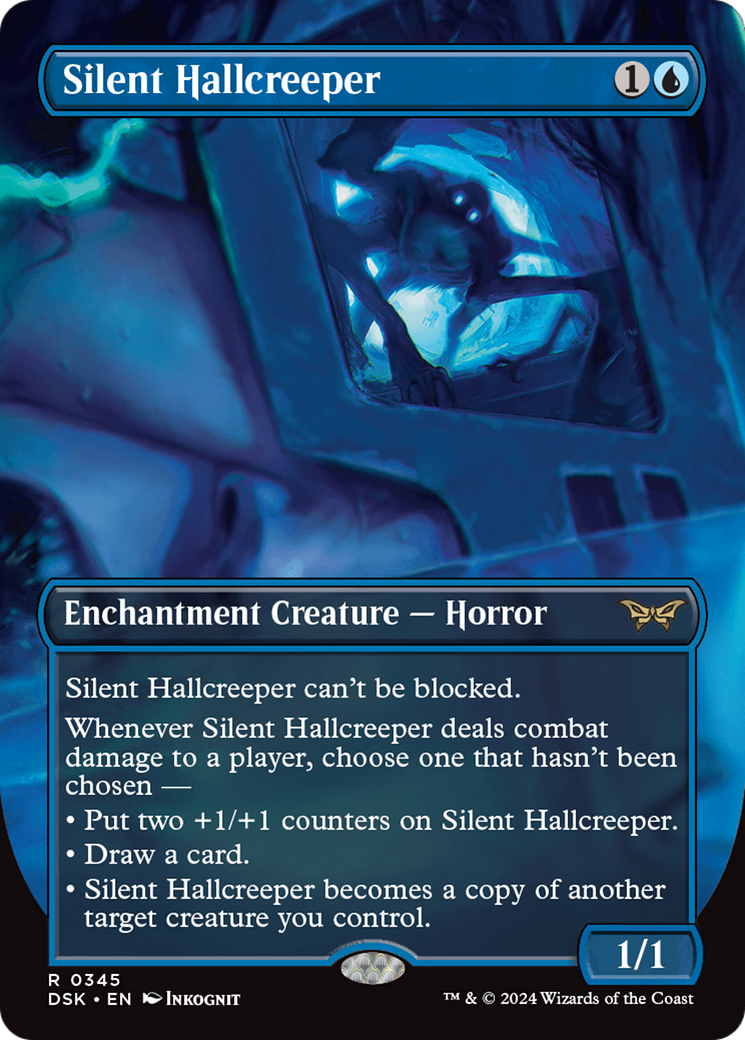 Silent Hallcreeper (Borderless) [Duskmourn: House of Horror] | Gamer Loot