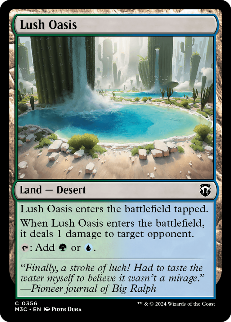 Lush Oasis (Ripple Foil) [Modern Horizons 3 Commander] | Gamer Loot