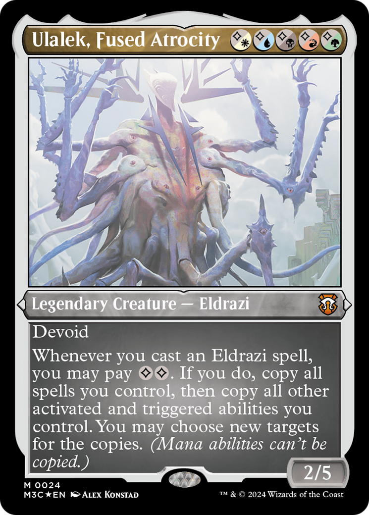 Ulalek, Fused Atrocity (Foil Etched) [Modern Horizons 3 Commander] | Gamer Loot