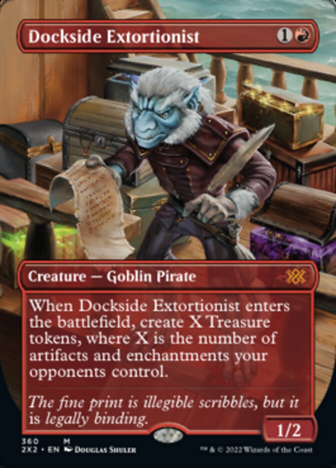 Dockside Extortionist (Borderless Alternate Art) [Double Masters 2022] | Gamer Loot