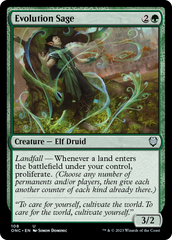 Evolution Sage [Phyrexia: All Will Be One Commander] | Gamer Loot