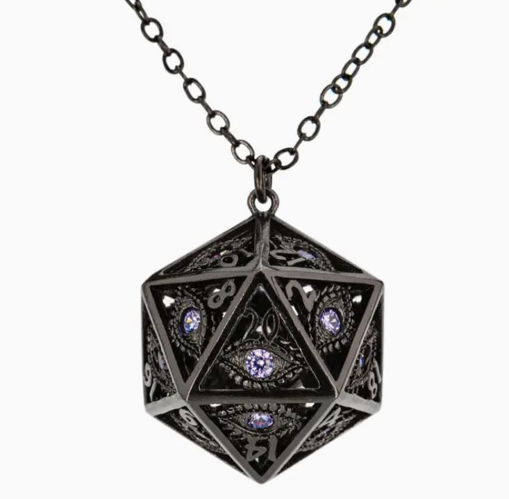 Dragon's Eye D20 Necklace | Gamer Loot