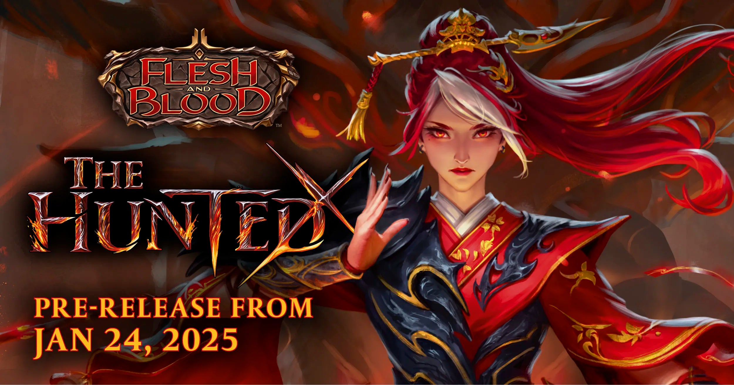 Flesh and Blood The Hunted Pre-Release January 24, 2025,  7:00 PM | Gamer Loot