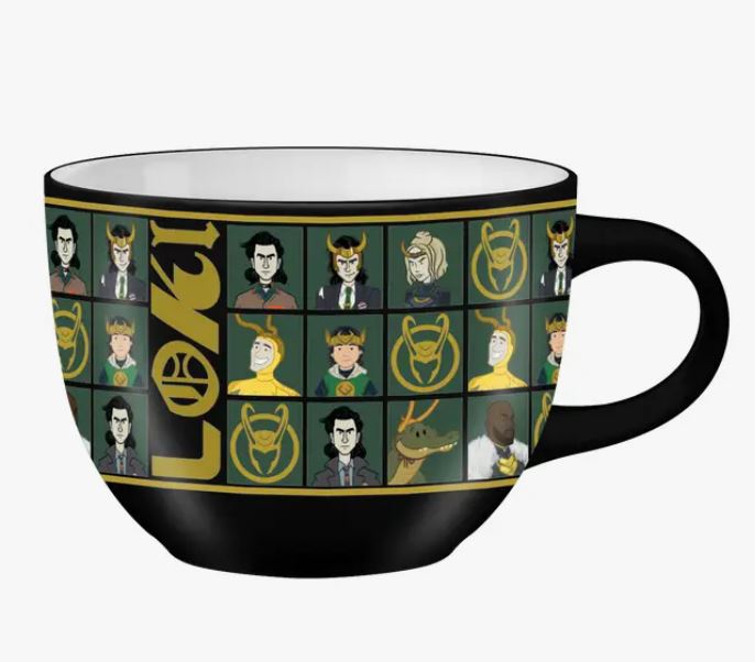 Marvel Loki Group Framed Border 24oz. Ceramic Soup Mug | Gamer Loot