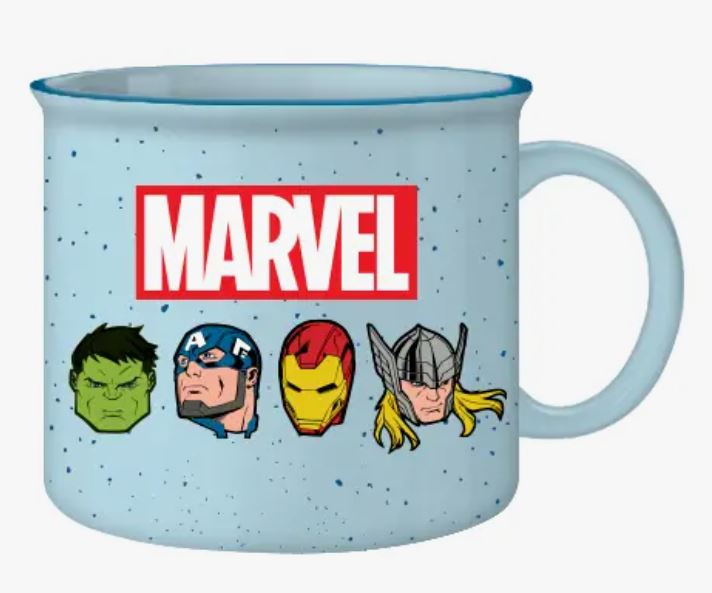 Marvel Comics Avengers Faces 20oz Ceramic Camper Mug | Gamer Loot