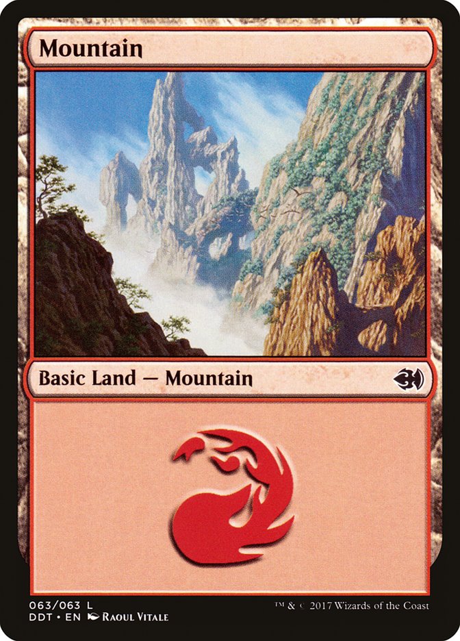 Mountain (63) [Duel Decks: Merfolk vs. Goblins] | Gamer Loot