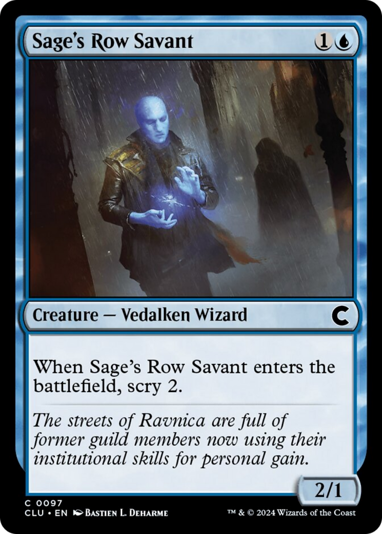 Sage's Row Savant [Ravnica: Clue Edition] | Gamer Loot