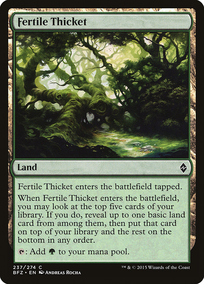 Fertile Thicket [Battle for Zendikar] | Gamer Loot
