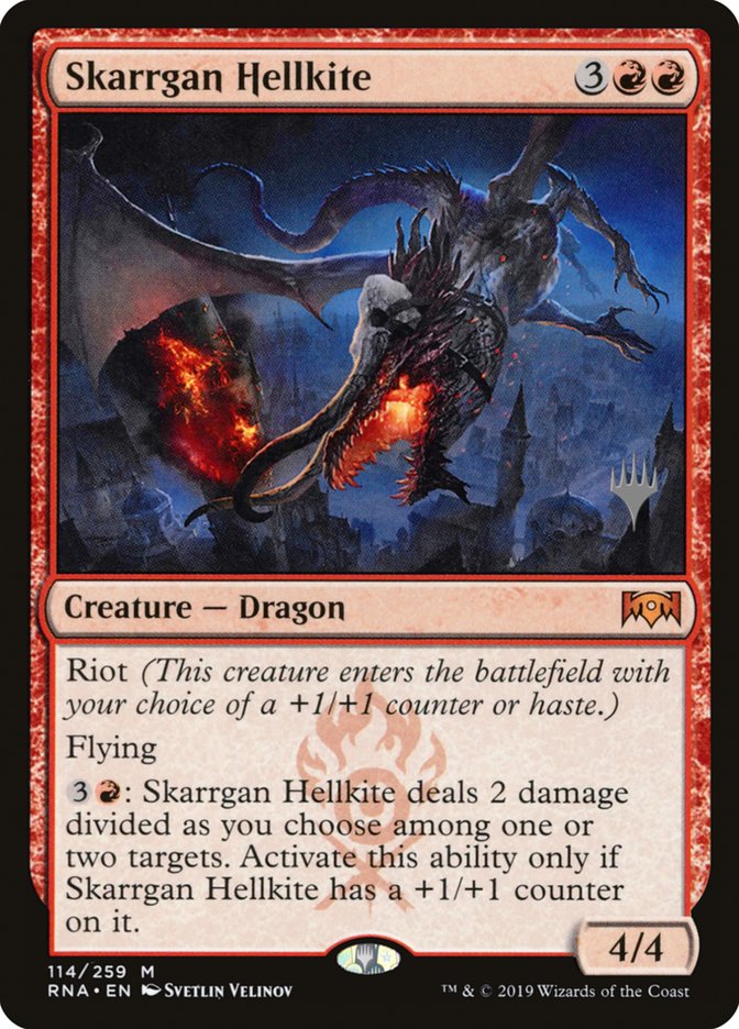 Skarrgan Hellkite (Promo Pack) [Ravnica Allegiance Promos] | Gamer Loot