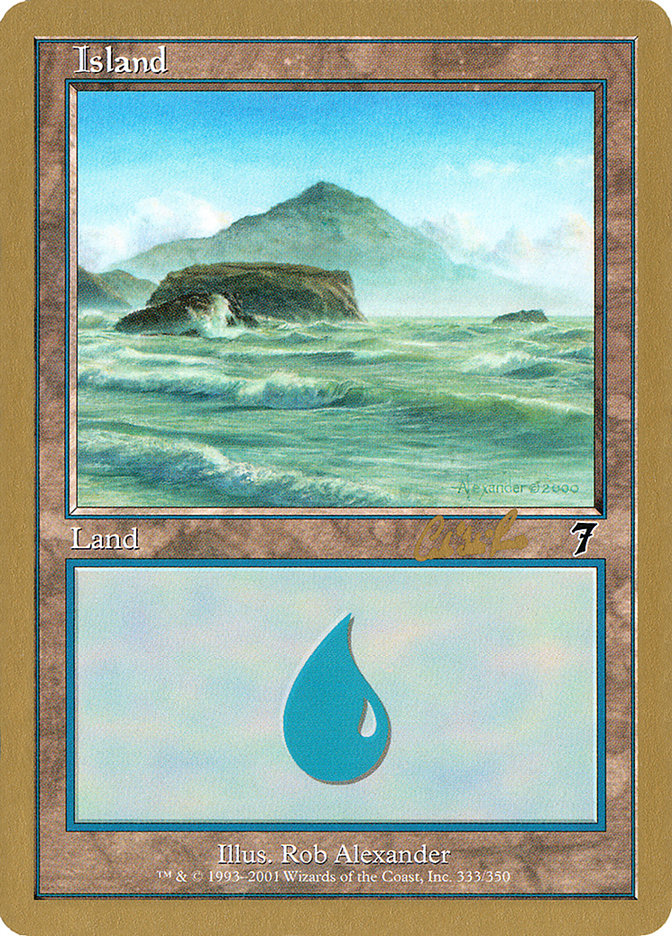 Island (cr333) (Carlos Romao) [World Championship Decks 2002] | Gamer Loot