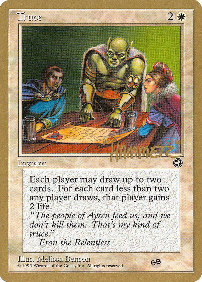 Truce (Shawn "Hammer" Regnier) (SB) [Pro Tour Collector Set] | Gamer Loot