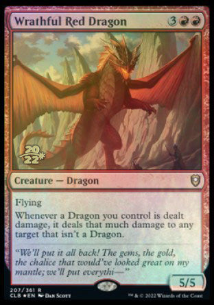 Wrathful Red Dragon [Commander Legends: Battle for Baldur's Gate Prerelease Promos] | Gamer Loot