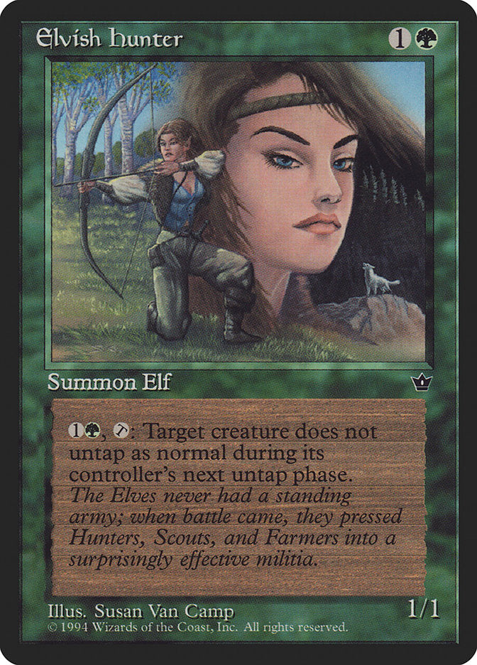 Elvish Hunter (Susan Van Camp) [Fallen Empires] | Gamer Loot