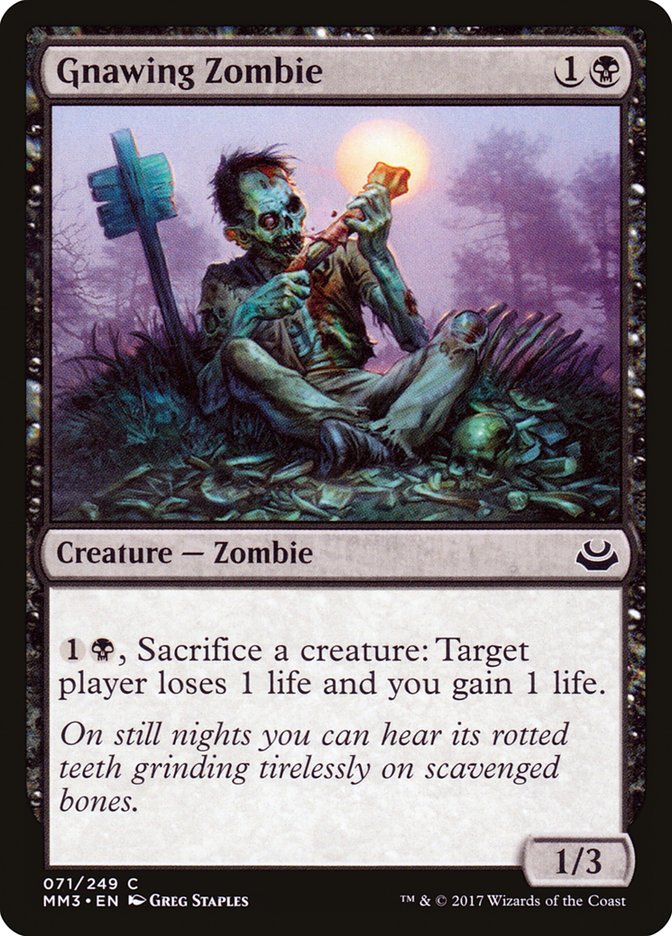 Gnawing Zombie [Modern Masters 2017] | Gamer Loot