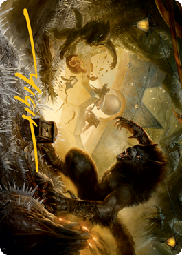 Storm the Festival Art Card (Gold-Stamped Signature) [Innistrad: Midnight Hunt Art Series] | Gamer Loot