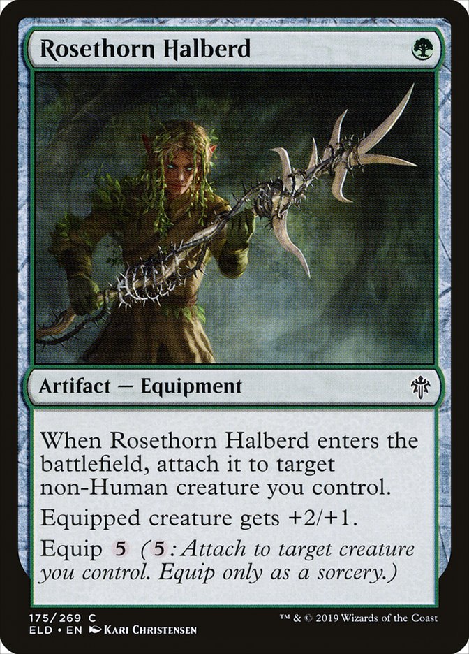 Rosethorn Halberd [Throne of Eldraine] | Gamer Loot