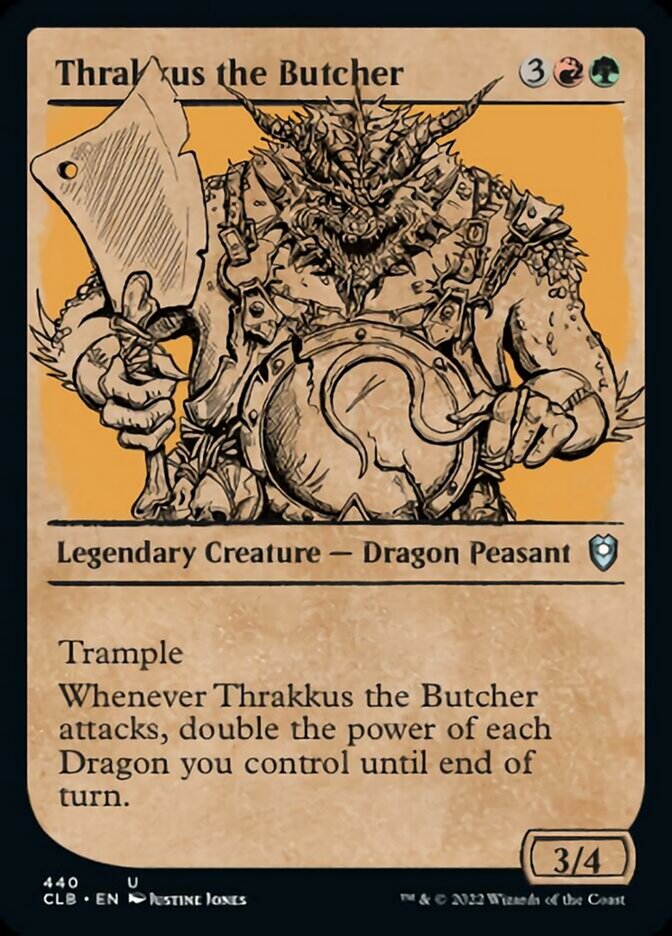 Thrakkus the Butcher (Showcase) [Commander Legends: Battle for Baldur's Gate] | Gamer Loot