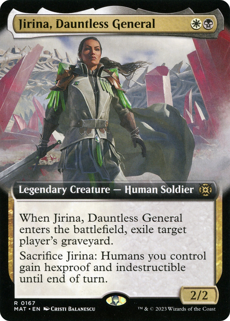 Jirina, Dauntless General (Extended Art) [March of the Machine: The Aftermath] | Gamer Loot