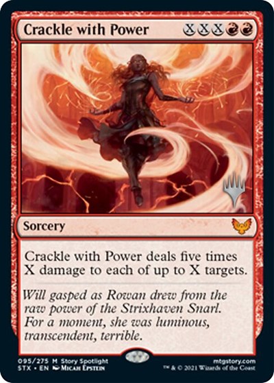 Crackle with Power (Promo Pack) [Strixhaven: School of Mages Promos] | Gamer Loot