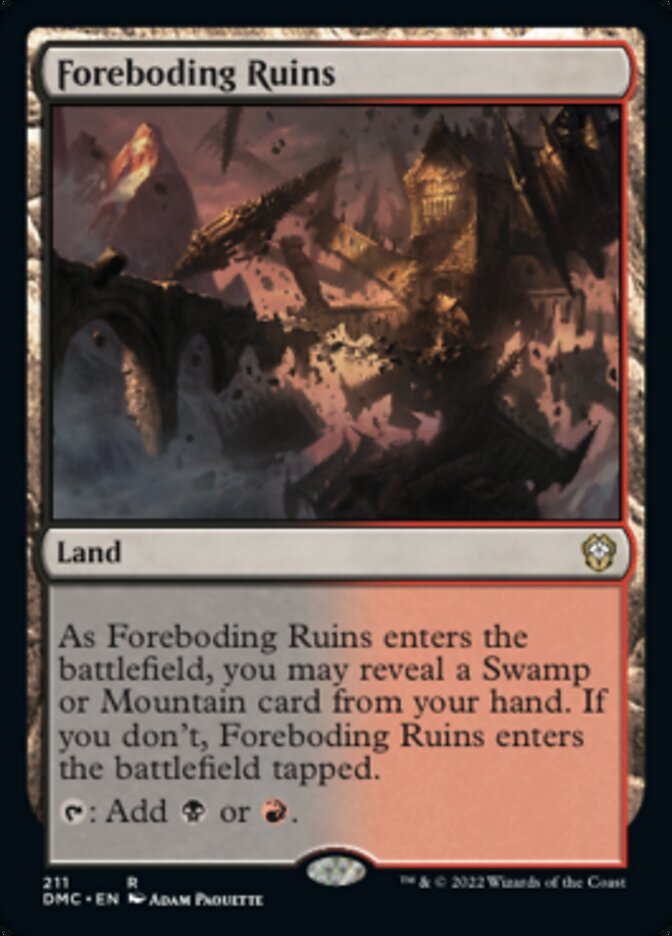 Foreboding Ruins [Dominaria United Commander] | Gamer Loot