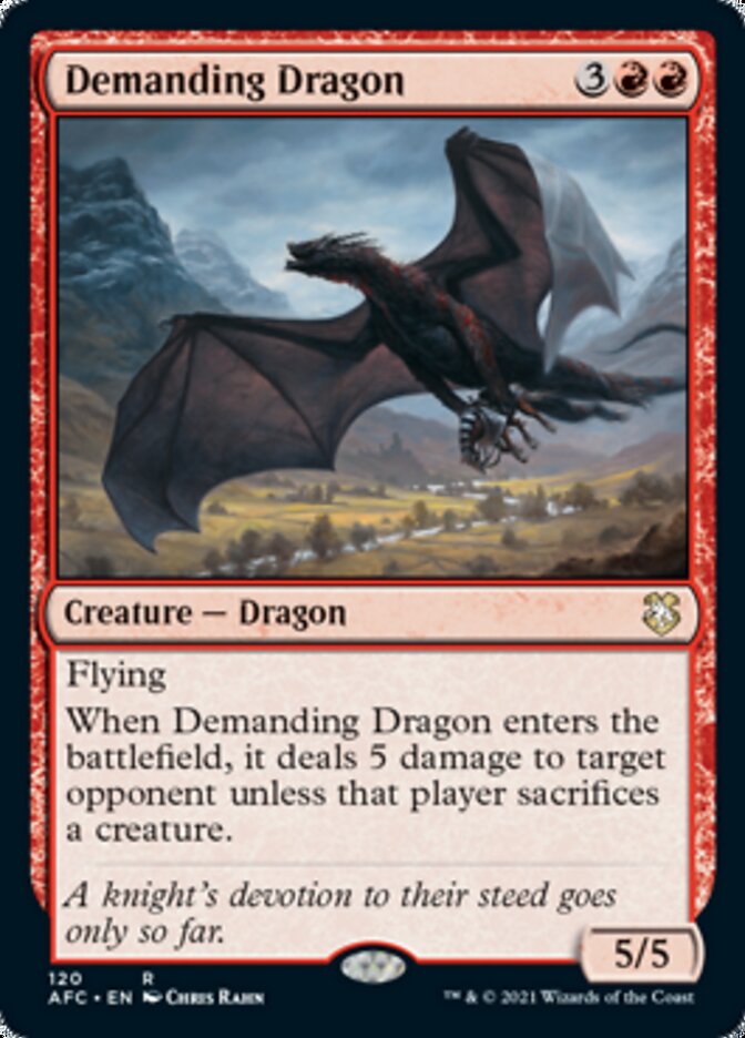 Demanding Dragon [Dungeons & Dragons: Adventures in the Forgotten Realms Commander] | Gamer Loot