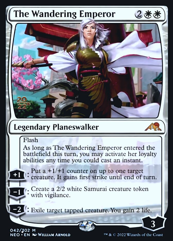 The Wandering Emperor [Kamigawa: Neon Dynasty Prerelease Promos] | Gamer Loot