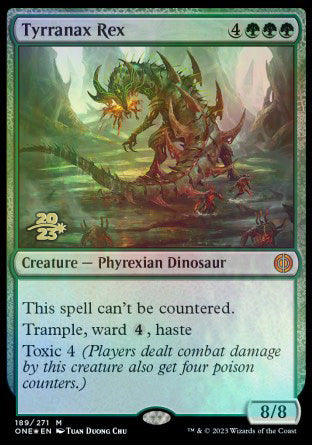 Tyrranax Rex [Phyrexia: All Will Be One Prerelease Promos] | Gamer Loot