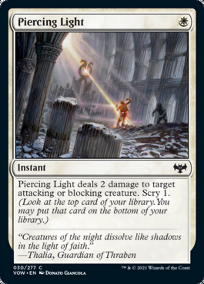 Piercing Light [Innistrad: Crimson Vow] | Gamer Loot