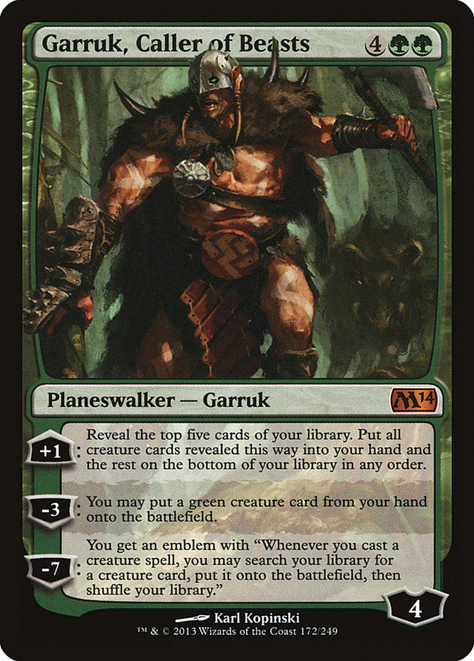 Garruk, Caller of Beasts [Magic 2014] | Gamer Loot