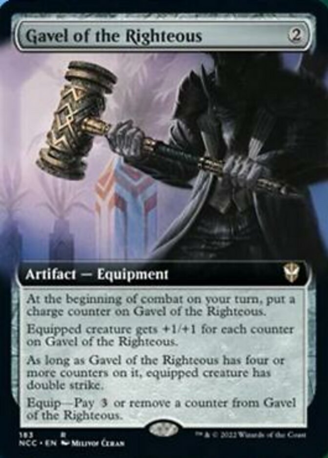 Gavel of the Righteous (Extended Art) [Streets of New Capenna Commander] | Gamer Loot