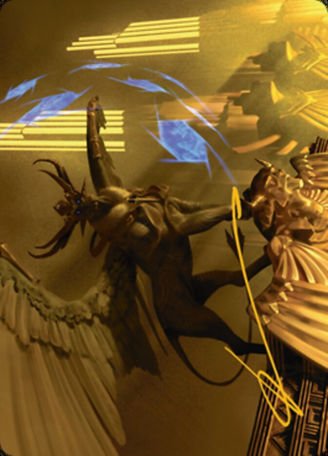 Raffine, Scheming Seer Art Card (Gold-Stamped Signature) [Streets of New Capenna Art Series] | Gamer Loot
