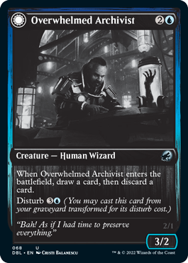 Overwhelmed Archivist // Archive Haunt [Innistrad: Double Feature] | Gamer Loot