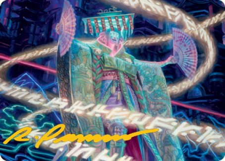 Satsuki, the Living Lore Art Card (Gold-Stamped Signature) [Kamigawa: Neon Dynasty Art Series] | Gamer Loot