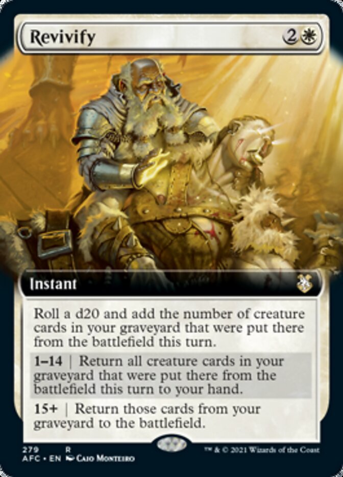Revivify (Extended) [Dungeons & Dragons: Adventures in the Forgotten Realms Commander] | Gamer Loot