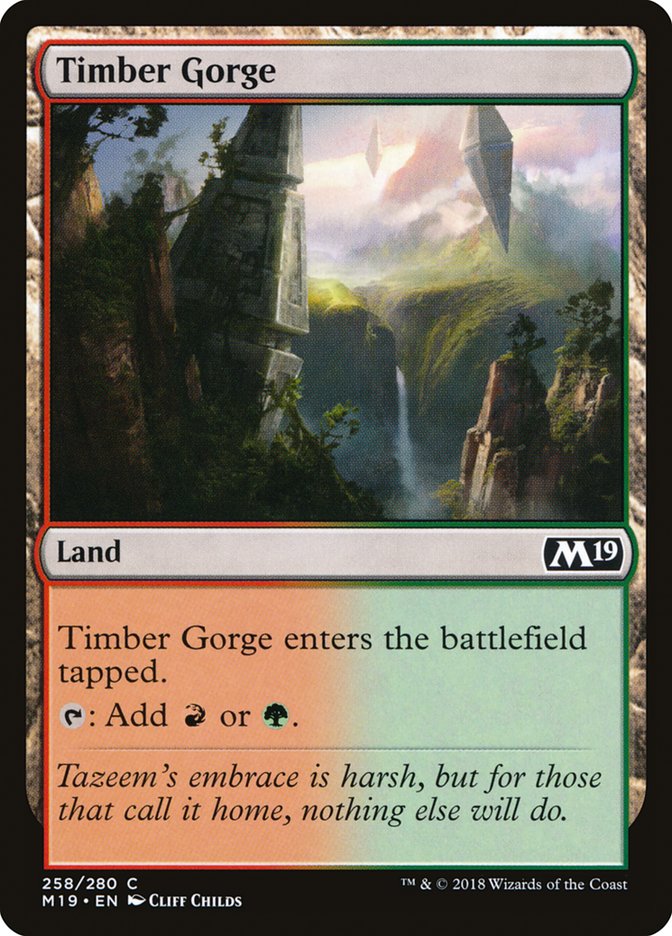 Timber Gorge [Core Set 2019] | Gamer Loot