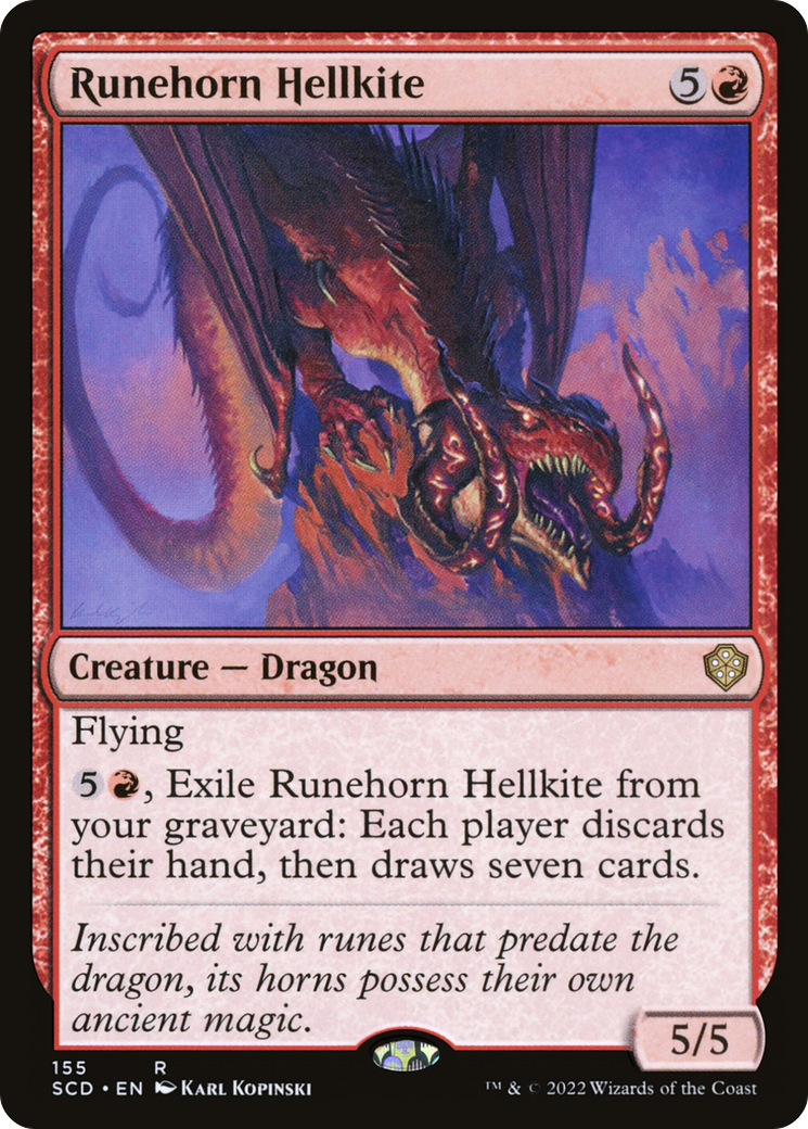 Runehorn Hellkite [Starter Commander Decks] | Gamer Loot