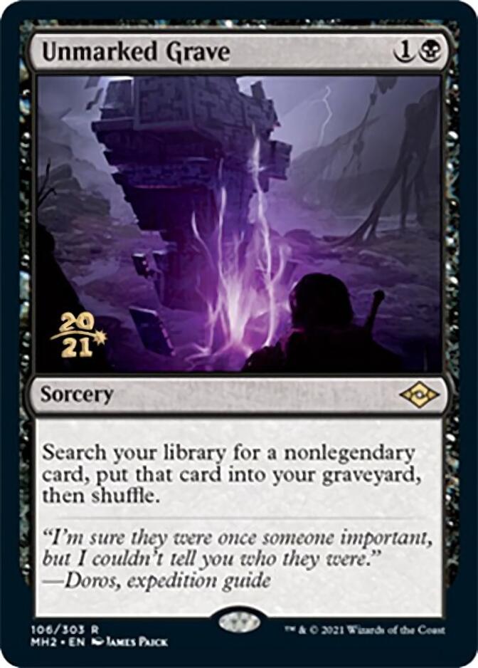 Unmarked Grave [Modern Horizons 2 Prerelease Promos] | Gamer Loot