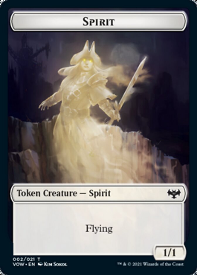 Spirit Token (002) [Innistrad: Crimson Vow Tokens] | Gamer Loot