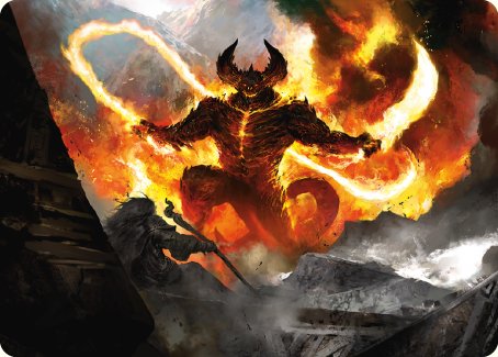 The Balrog, Flame of Udun Art Card [The Lord of the Rings: Tales of Middle-earth Art Series] | Gamer Loot
