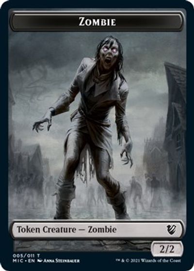 Zombie (005 MIC) // Zombie (005 MID) [Innistrad: Midnight Hunt Commander] | Gamer Loot