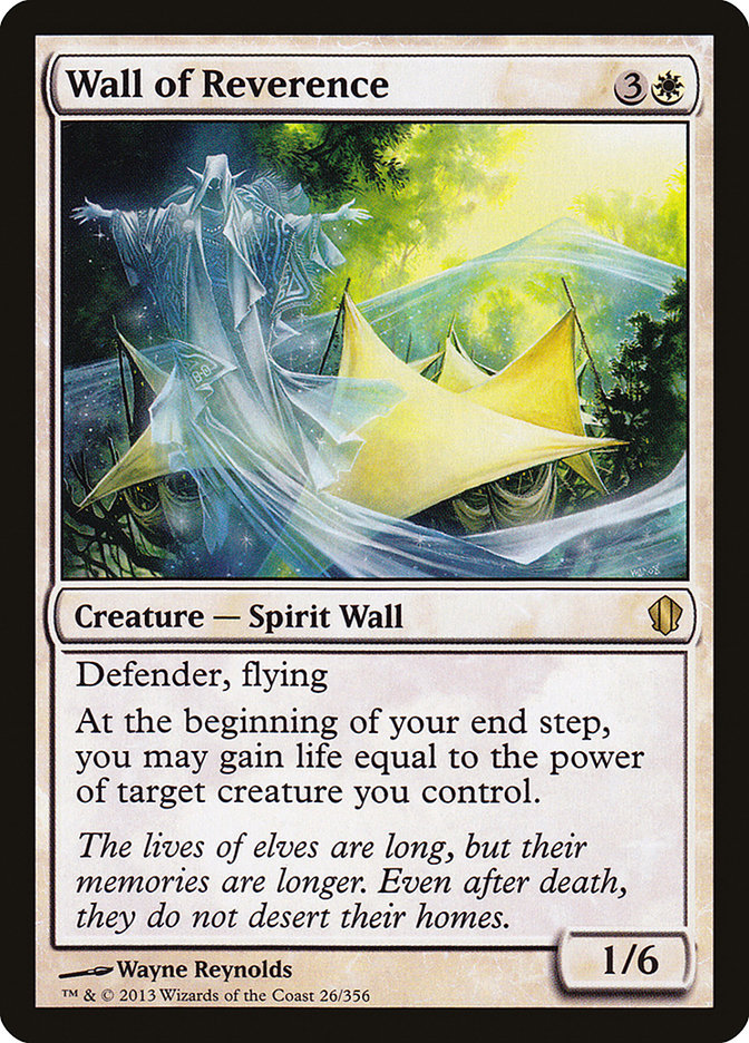 Wall of Reverence [Commander 2013] | Gamer Loot