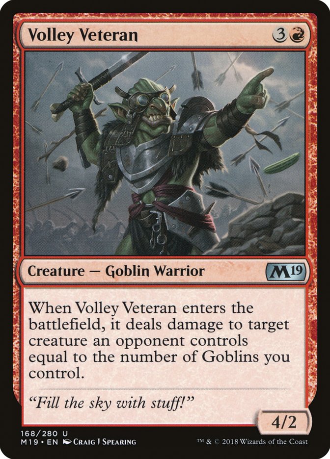 Volley Veteran [Core Set 2019] | Gamer Loot