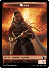 Tentacle // Human (26) Double-Sided Token [March of the Machine Commander Tokens] | Gamer Loot