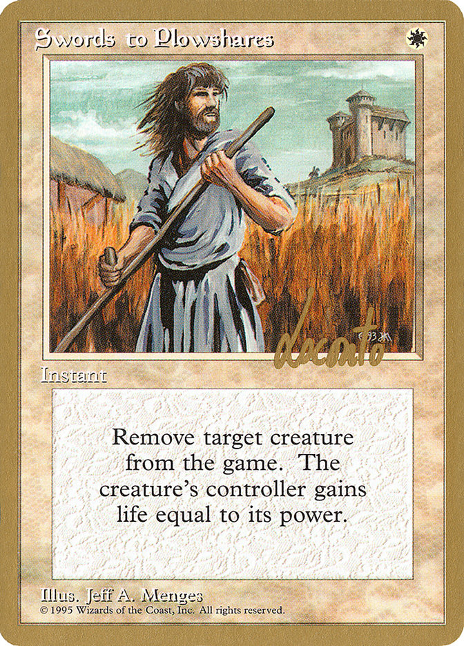 Swords to Plowshares (Michael Loconto) [Pro Tour Collector Set] | Gamer Loot