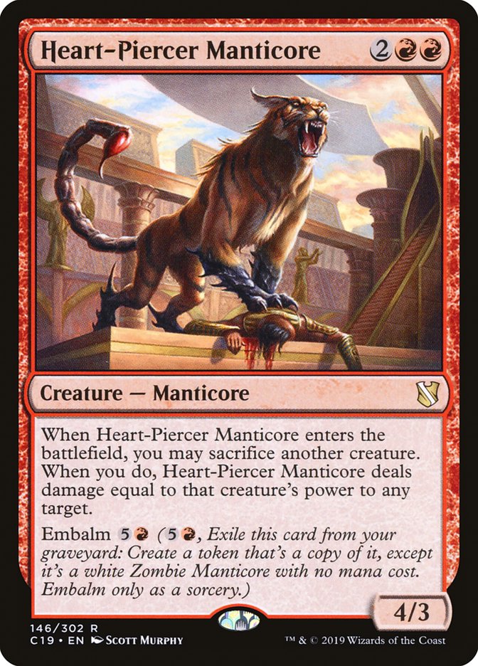 Heart-Piercer Manticore [Commander 2019] | Gamer Loot