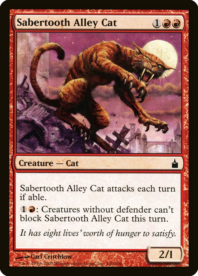 Sabertooth Alley Cat [Ravnica: City of Guilds] | Gamer Loot