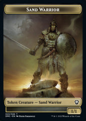 Soldier // Sand Warrior Double-sided Token [Dominaria United Tokens] | Gamer Loot