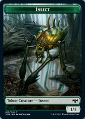 Insect // Treasure Double-sided Token [Innistrad: Crimson Vow Tokens] | Gamer Loot